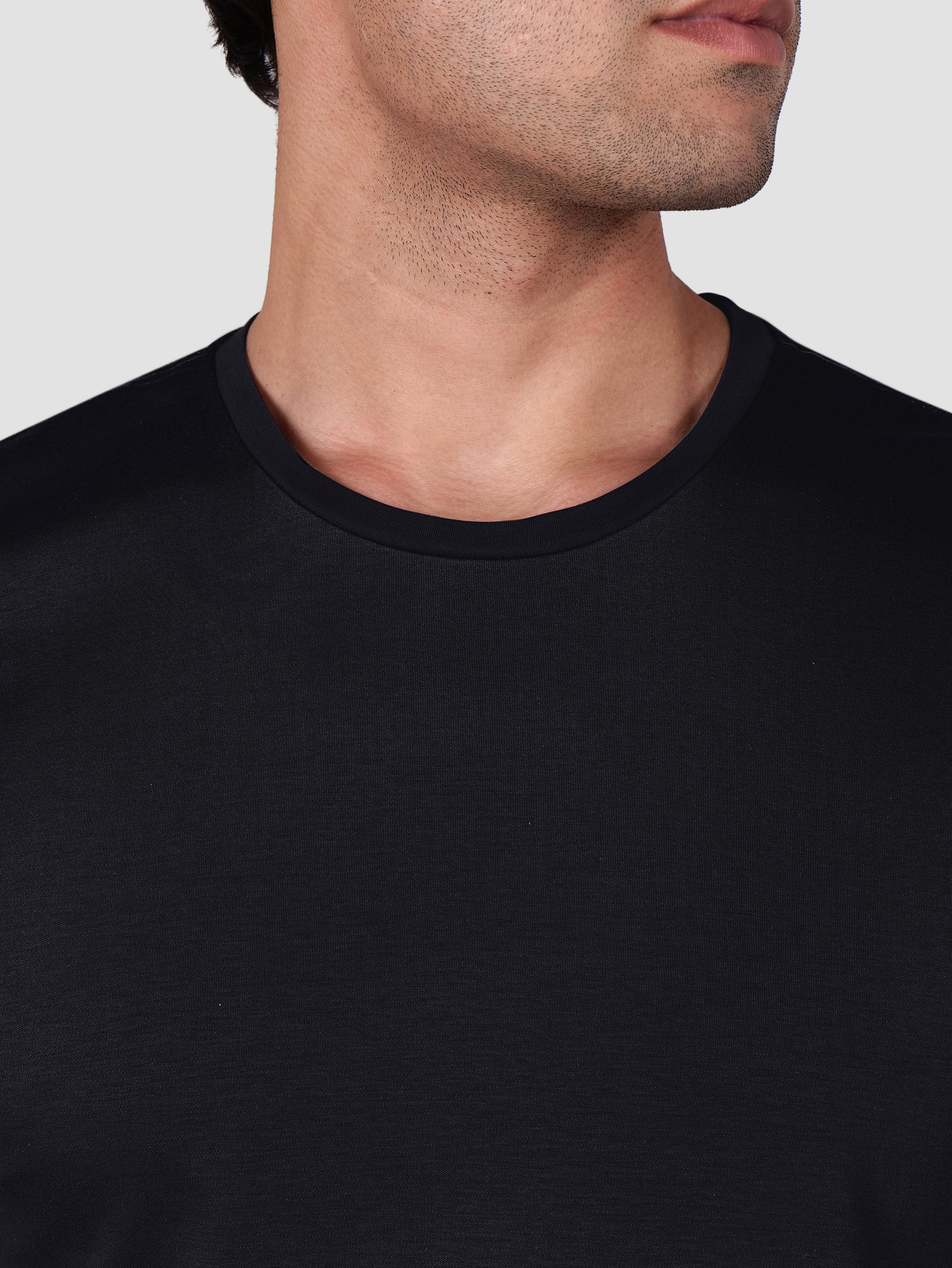 Premium Pima Crew Neck T-shirt Black