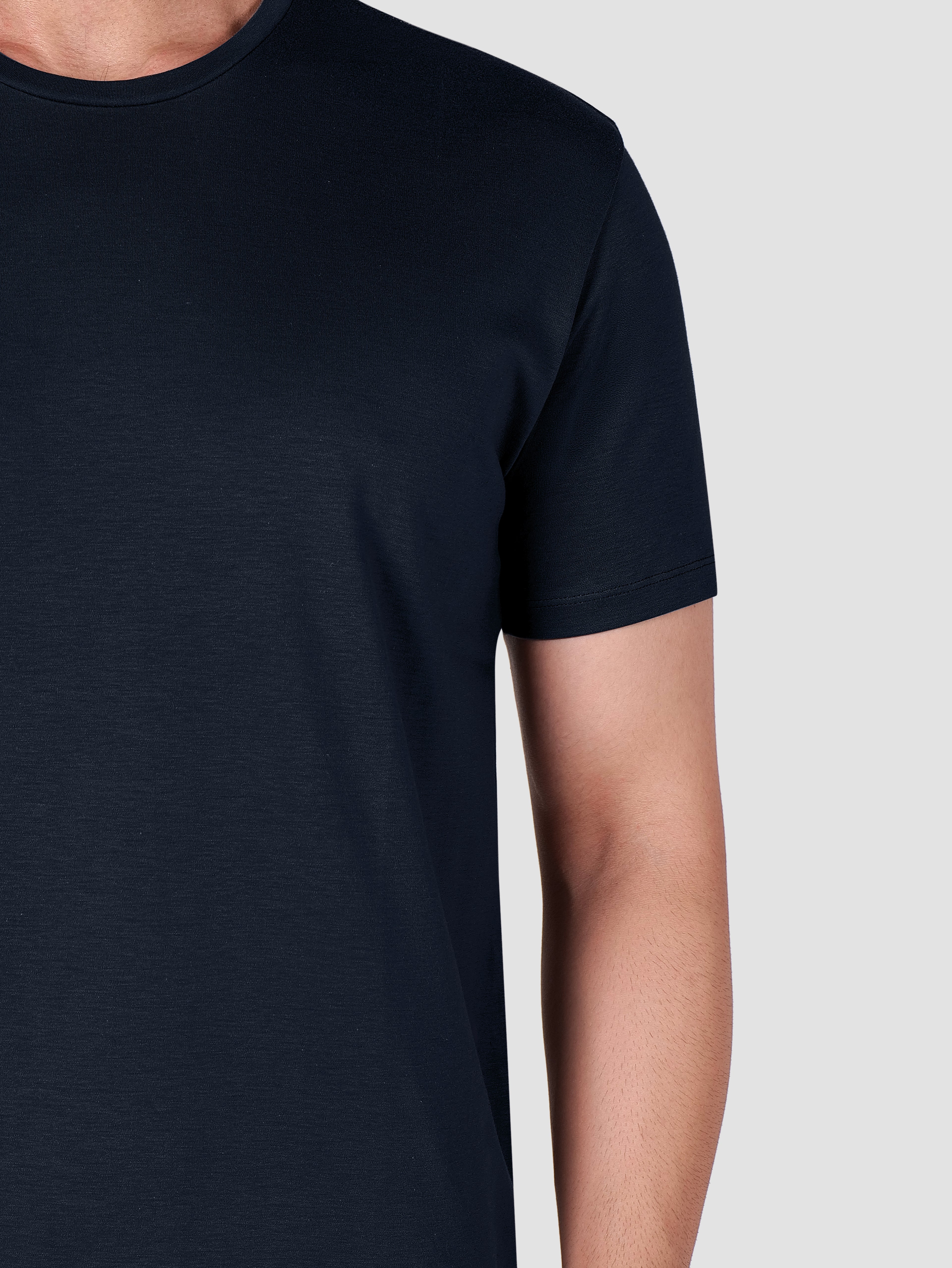 Premium Pima Crew Neck T-shirt Navy