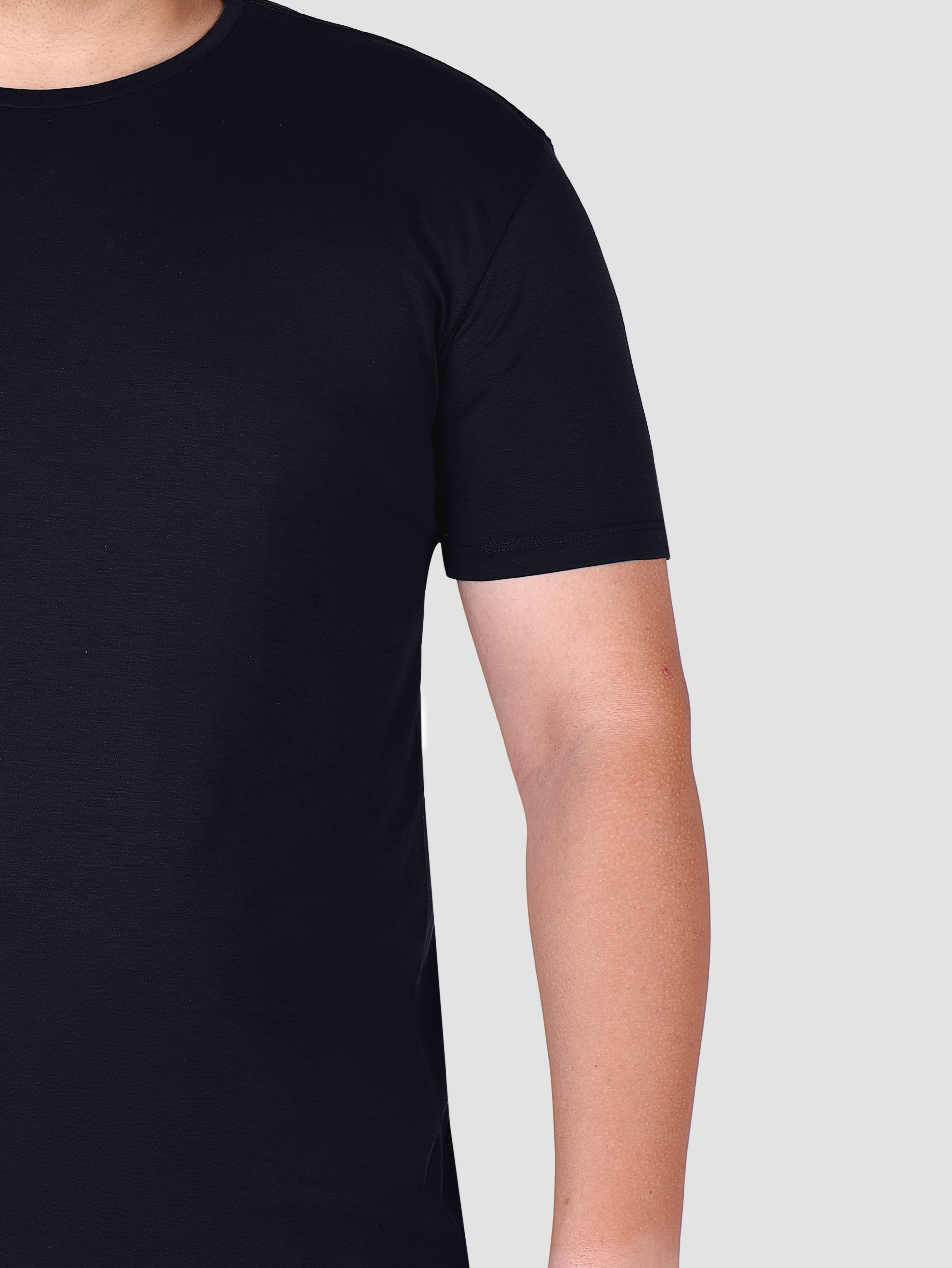Premium Pima Crew Neck T-shirt Black