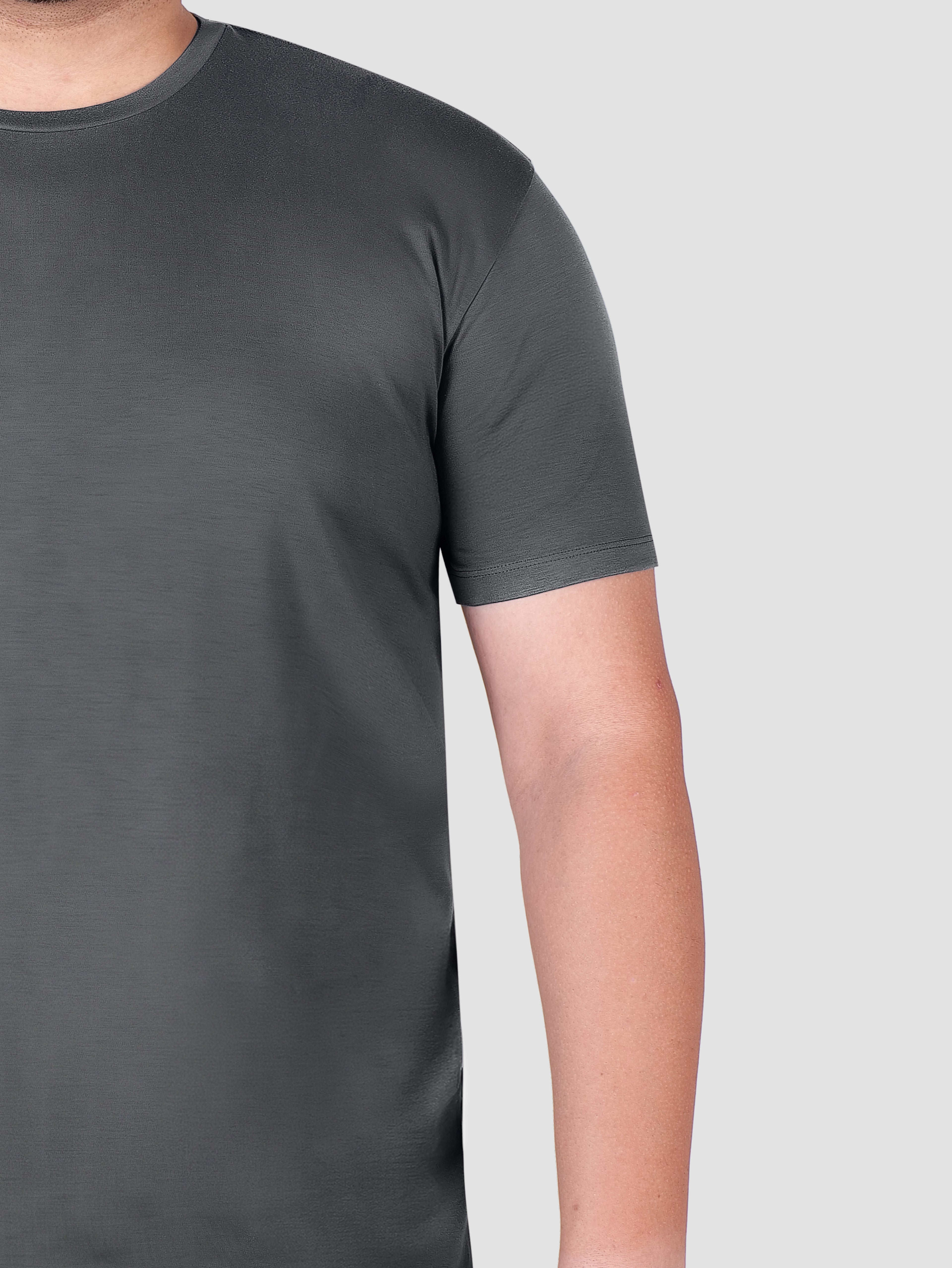 Premium Pima Crew Neck T-shirt Carbon