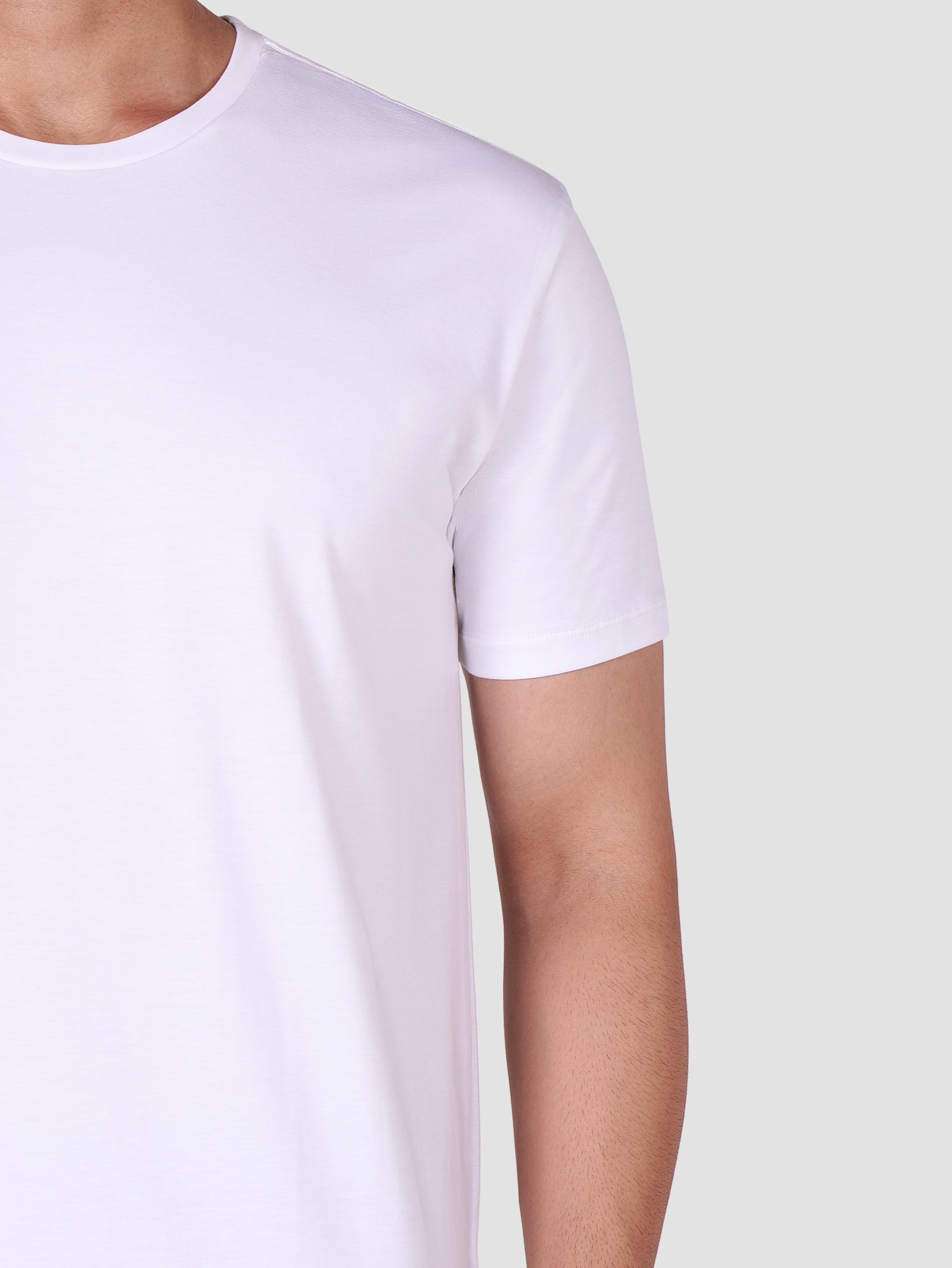 Premium Pima Crew Neck T-shirt White