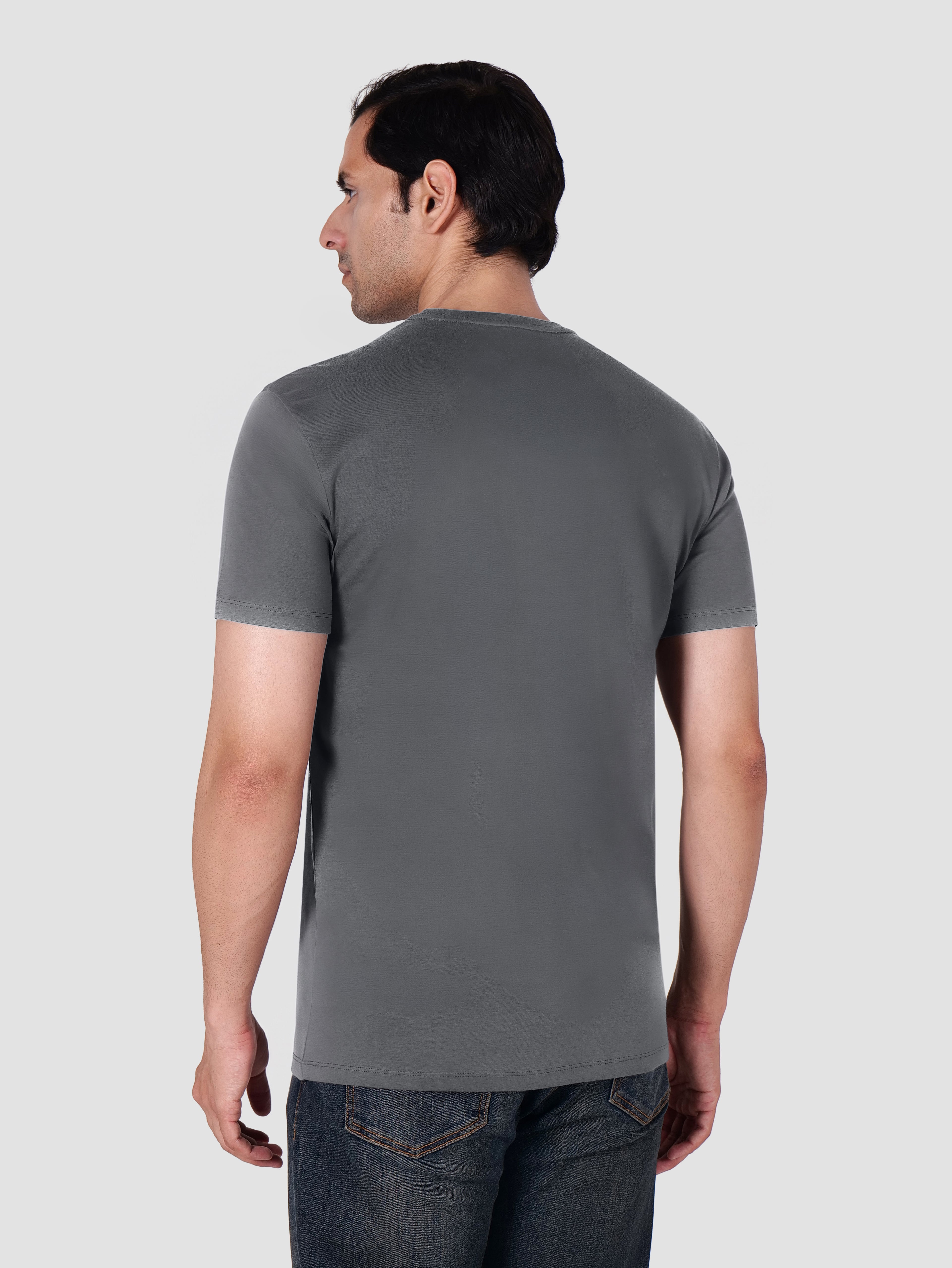 Premium Pima Crew Neck T-shirt Carbon