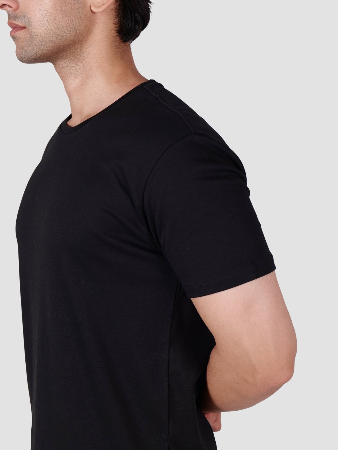 Premium Pima Crew Neck T-shirt – Black