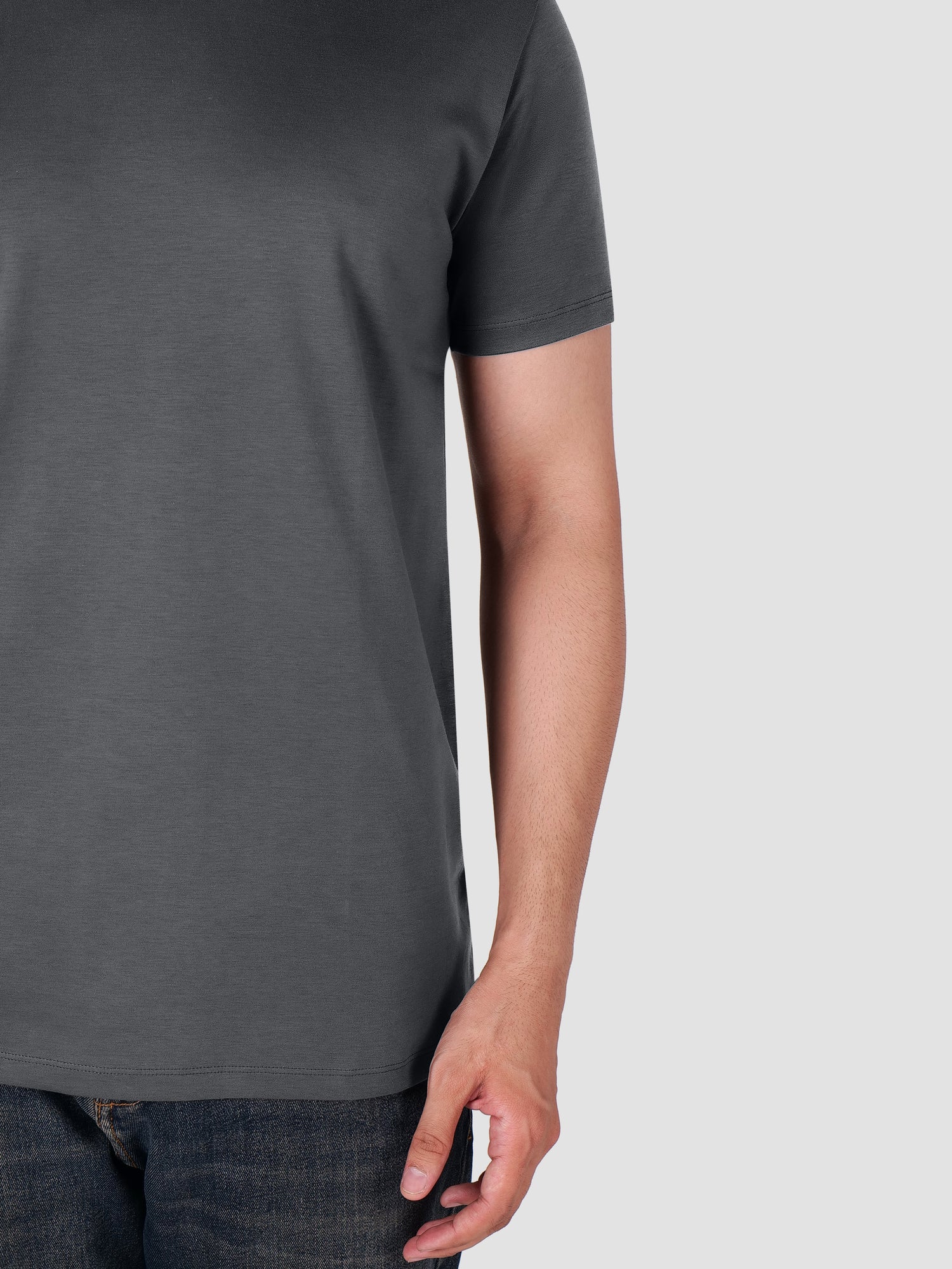 Premium Pima Crew Neck T-shirt Carbon