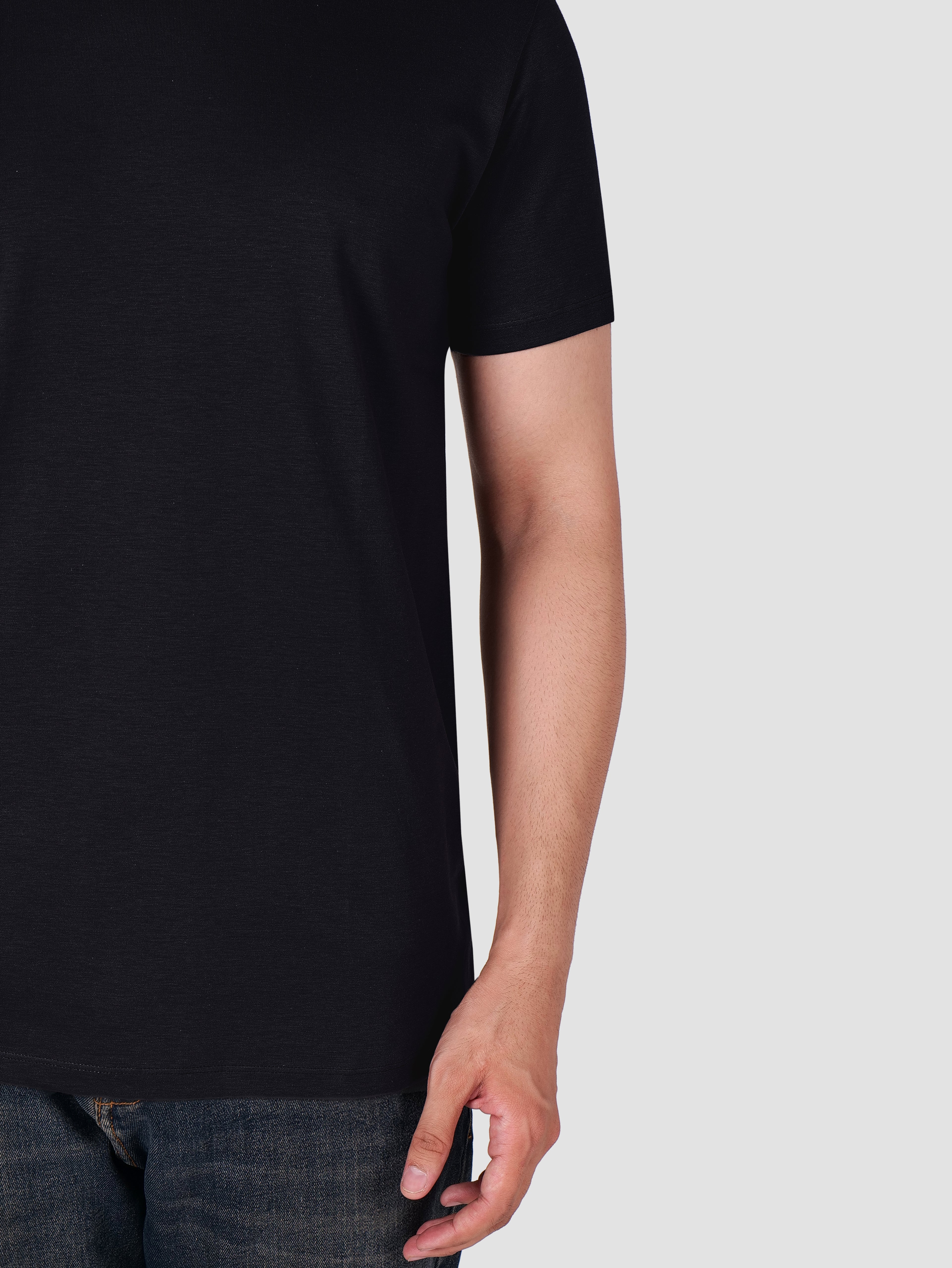 Premium Pima Crew Neck T-shirt Black