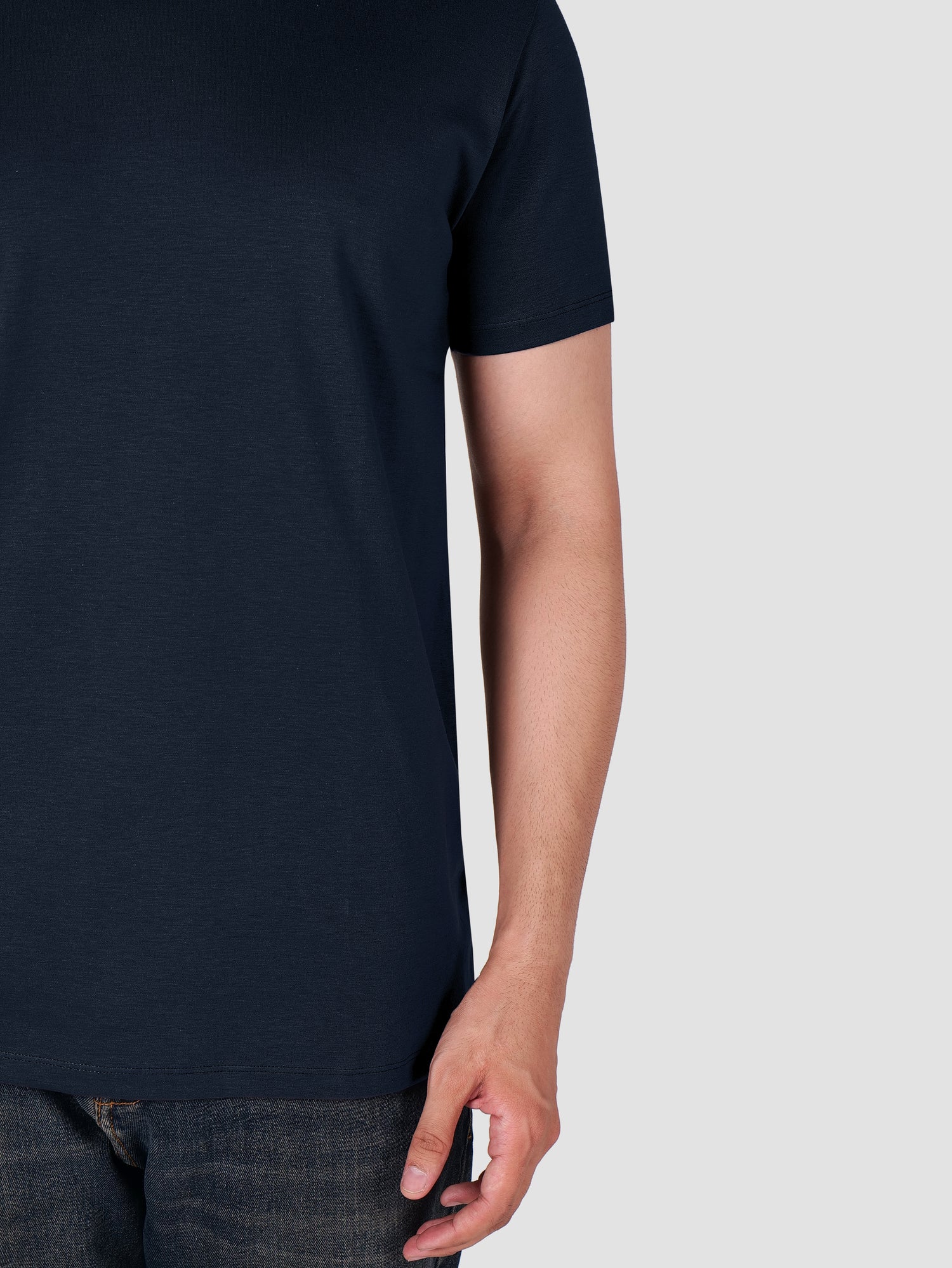 Premium Pima Crew Neck T-shirt Navy