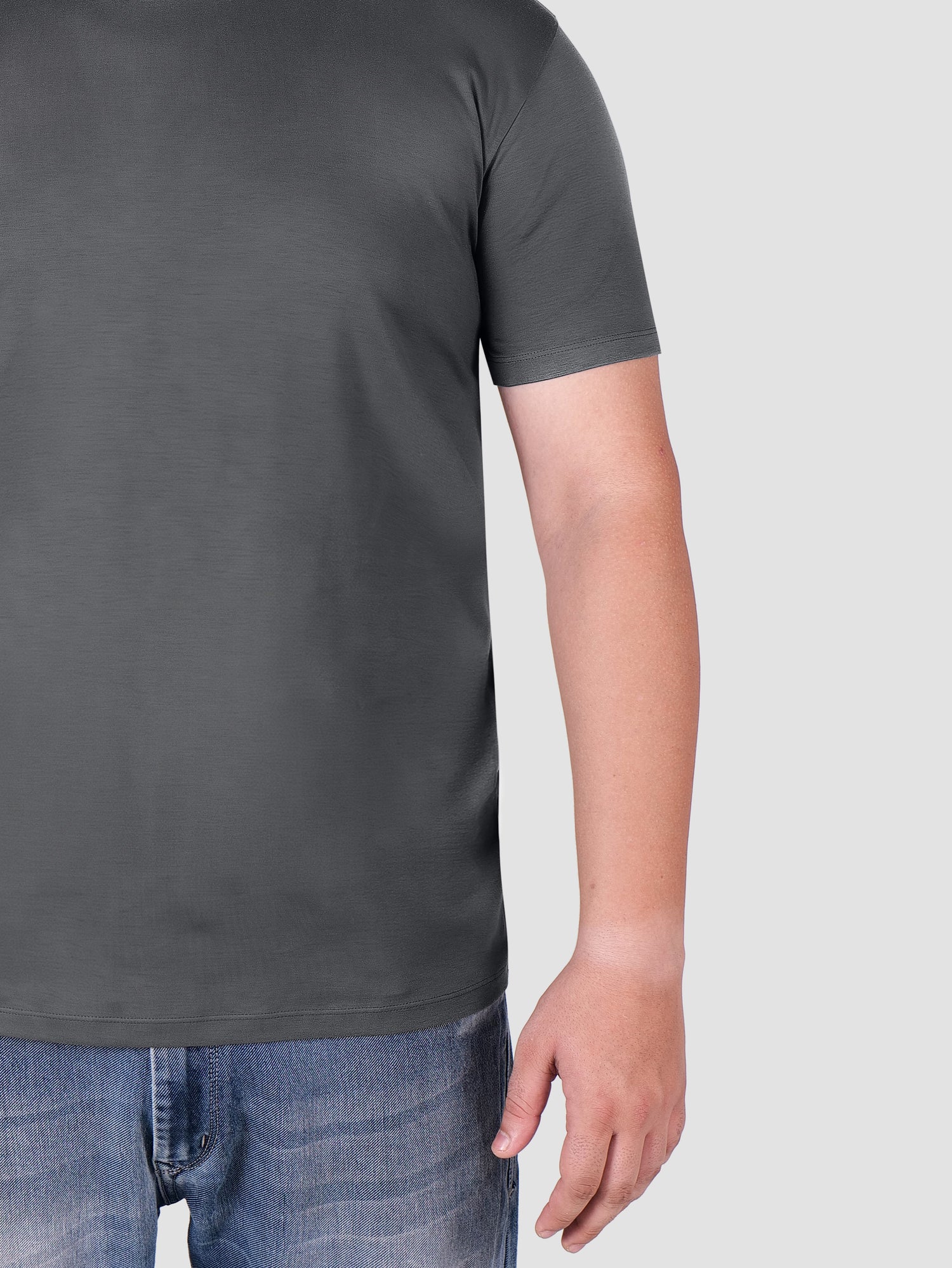 Premium Pima Crew Neck T-shirt Carbon