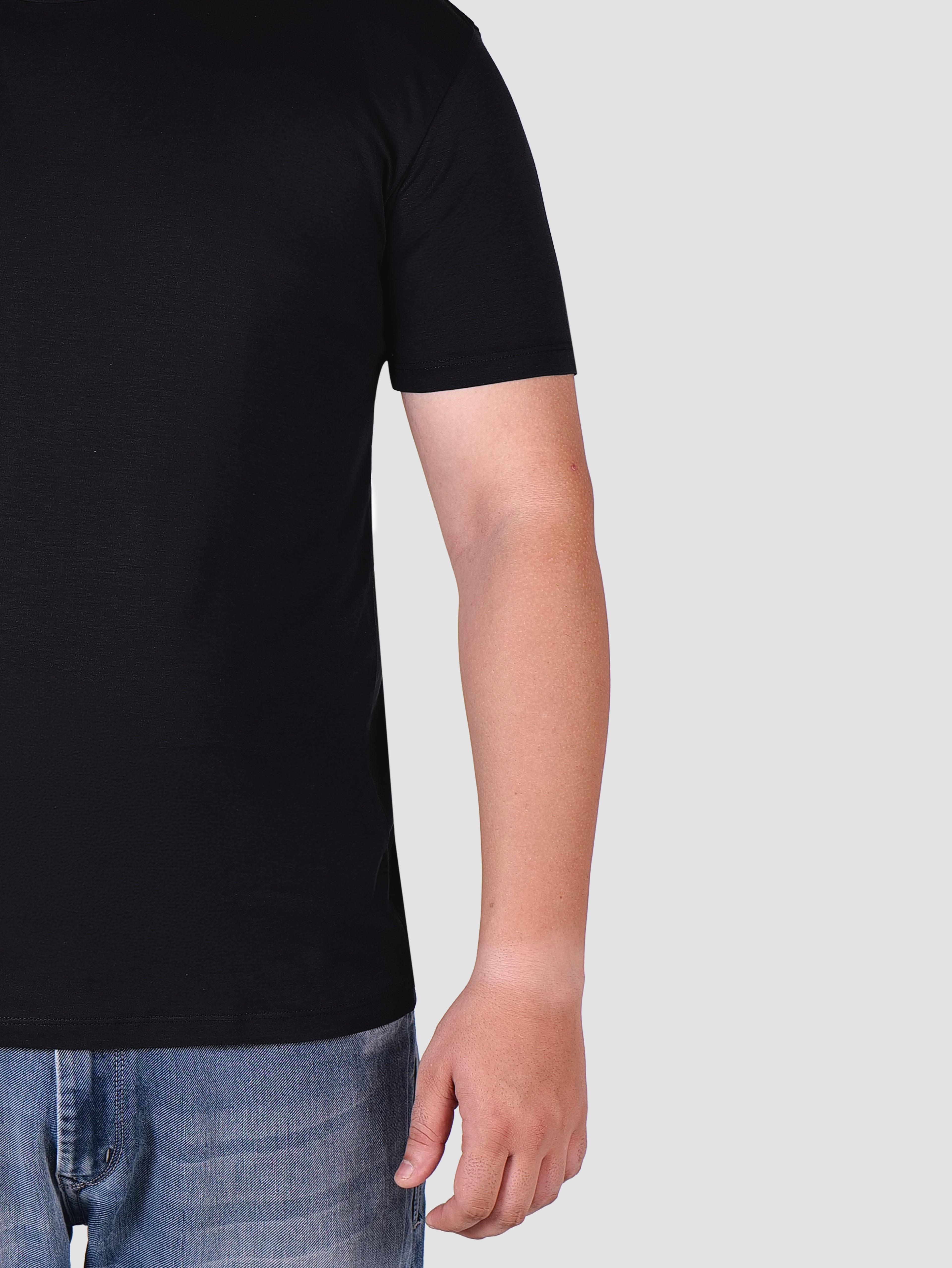 Premium Pima Crew Neck T-shirt Black