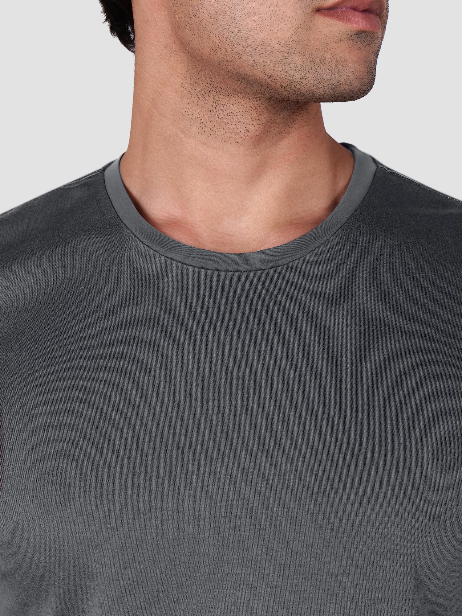 Premium Pima Crew Neck T-shirt Carbon