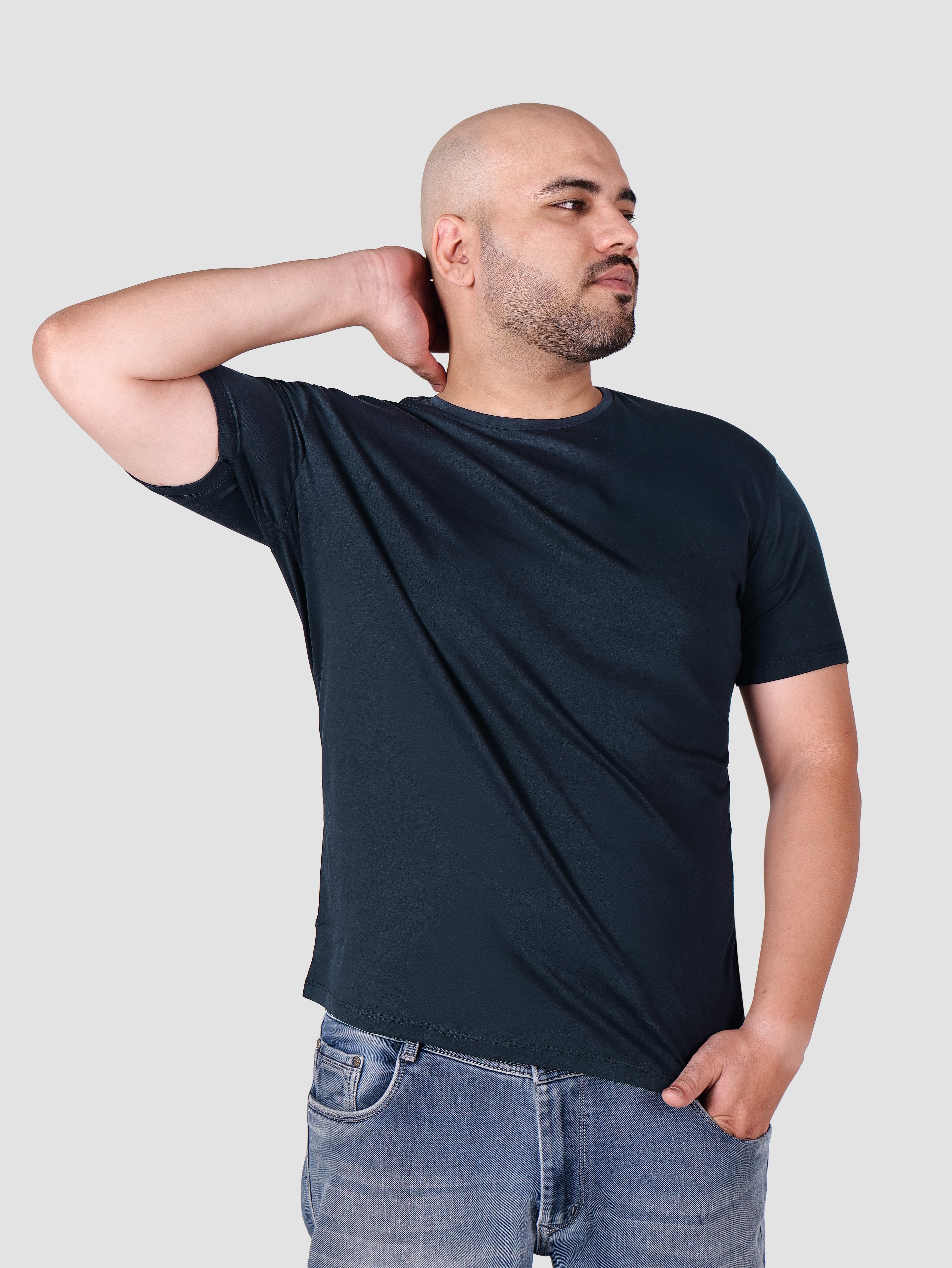 Premium Pima Crew Neck T-shirt Navy