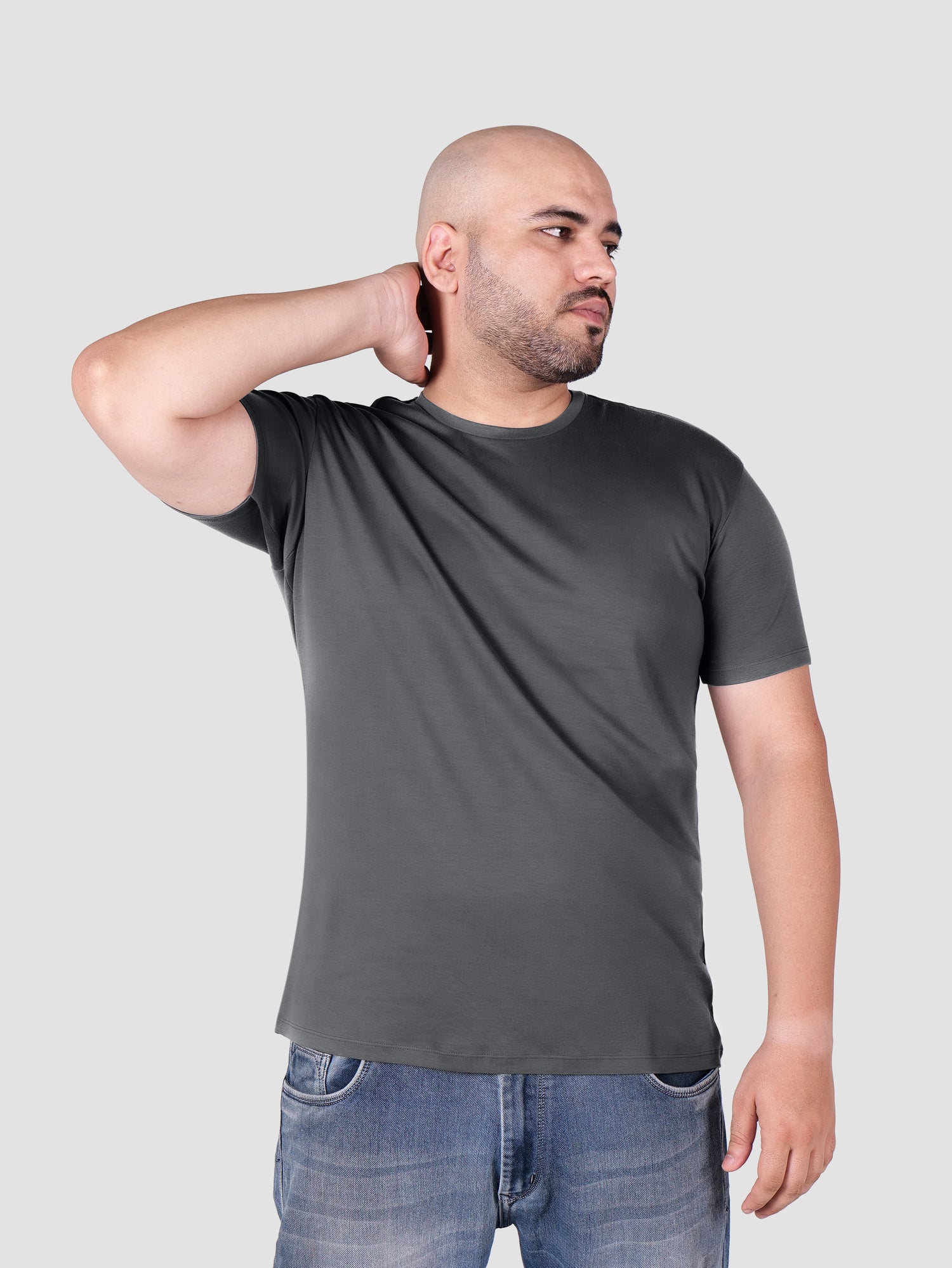 Premium Pima Crew Neck T-shirt Carbon