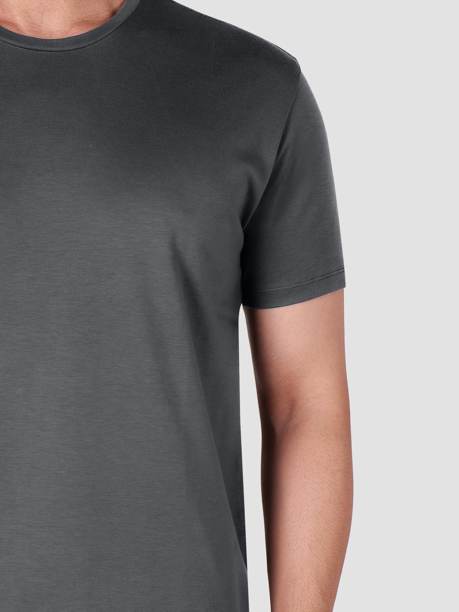 Premium Pima Crew Neck T-shirt Carbon