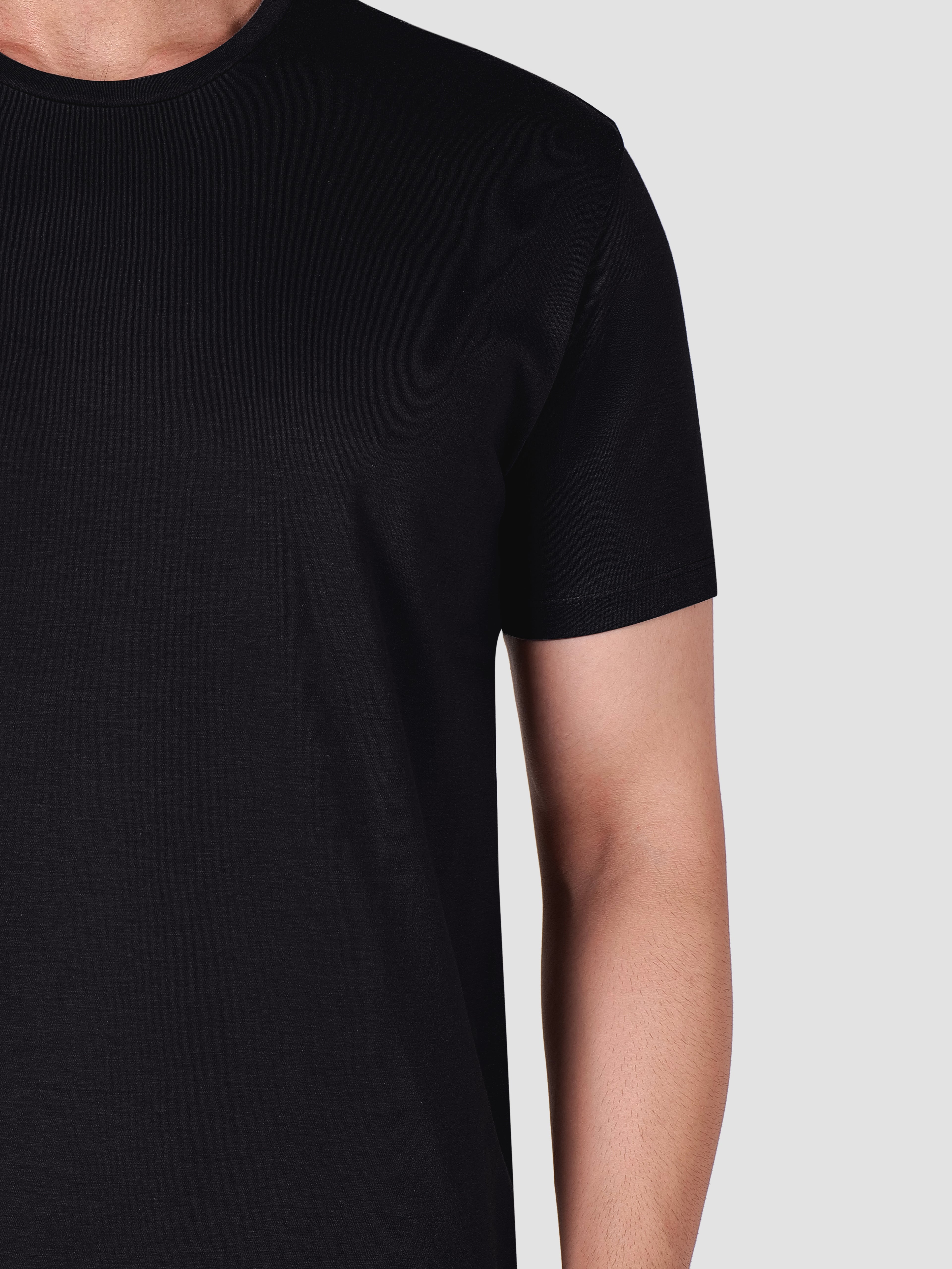 Premium Pima Crew Neck T-shirt Black