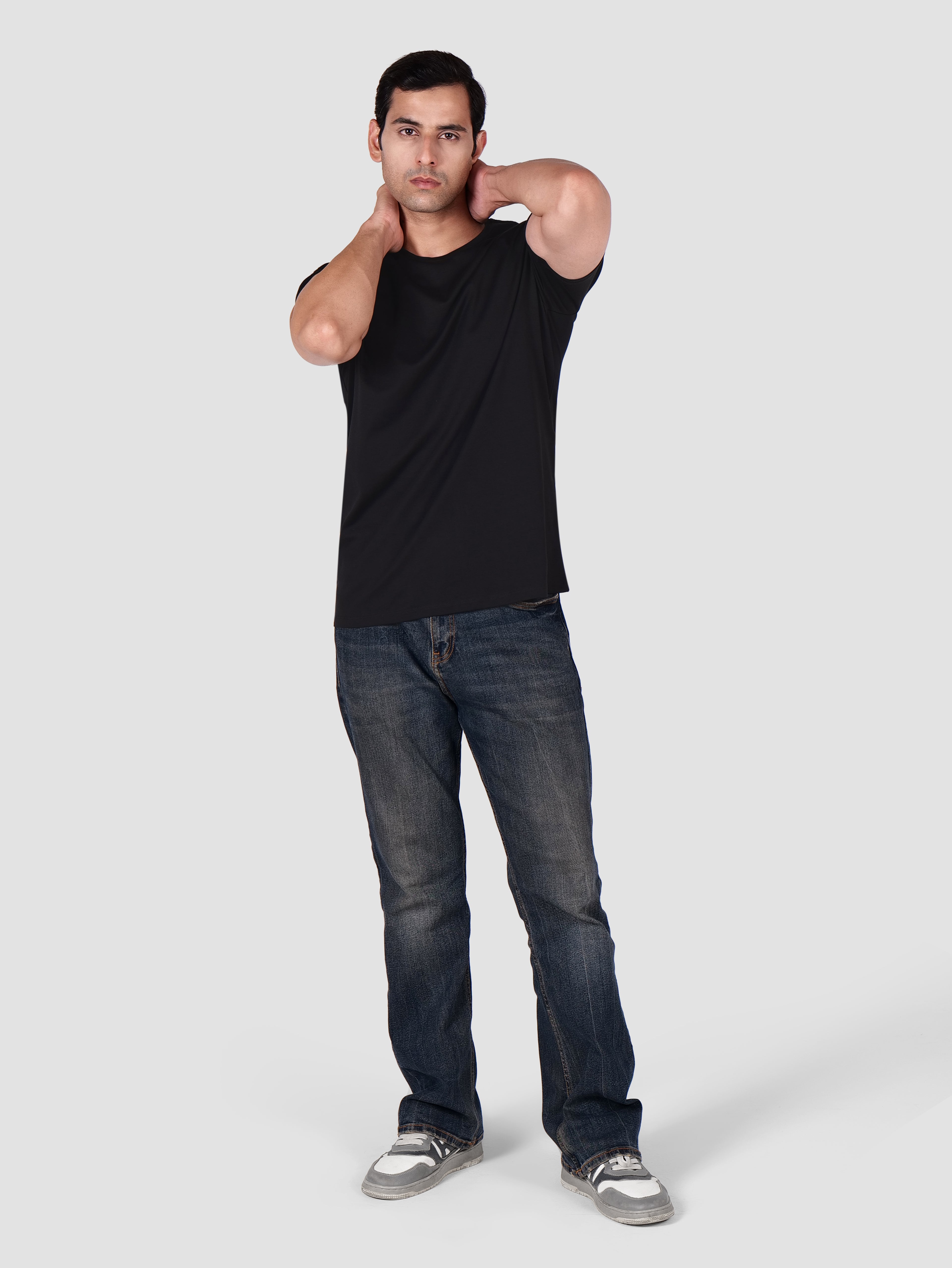 Premium Pima Crew Neck T-shirt Black