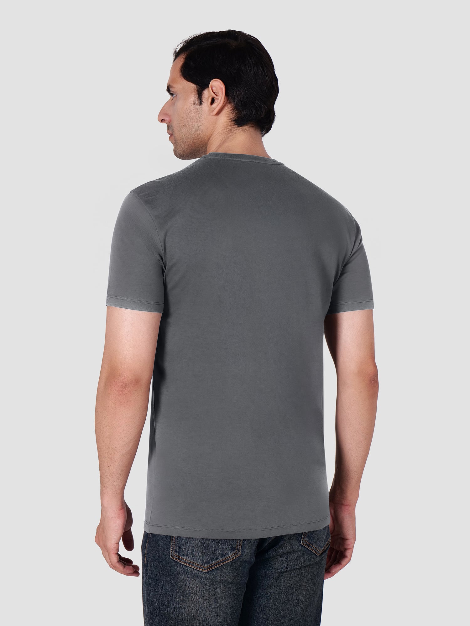 Premium Pima Crew Neck T-shirt Carbon