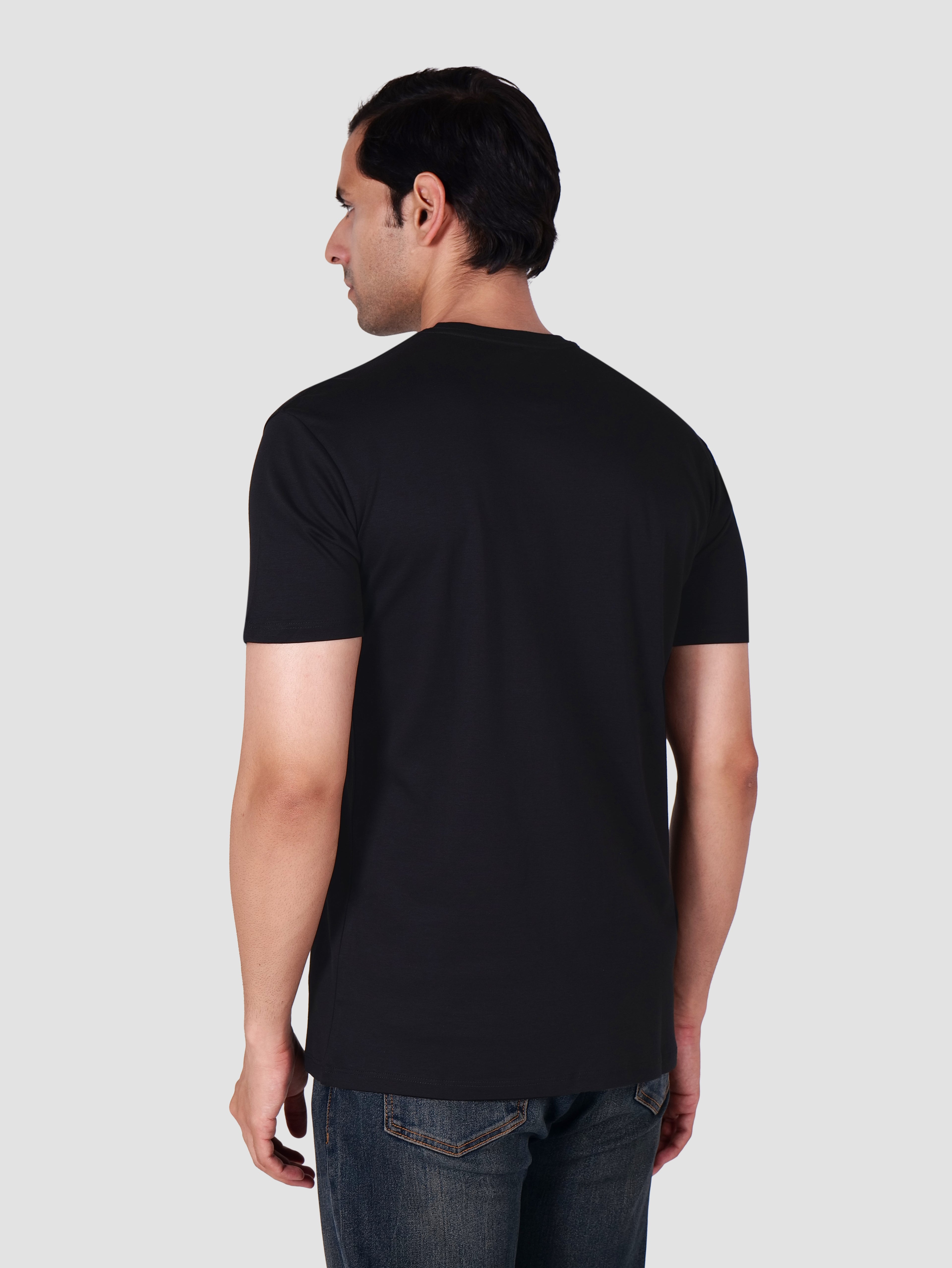 Premium Pima Crew Neck T-shirt Black