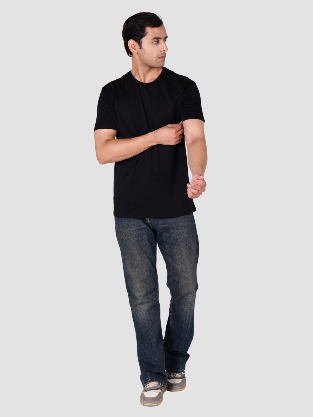 Premium Pima Crew Neck T-shirt – Black