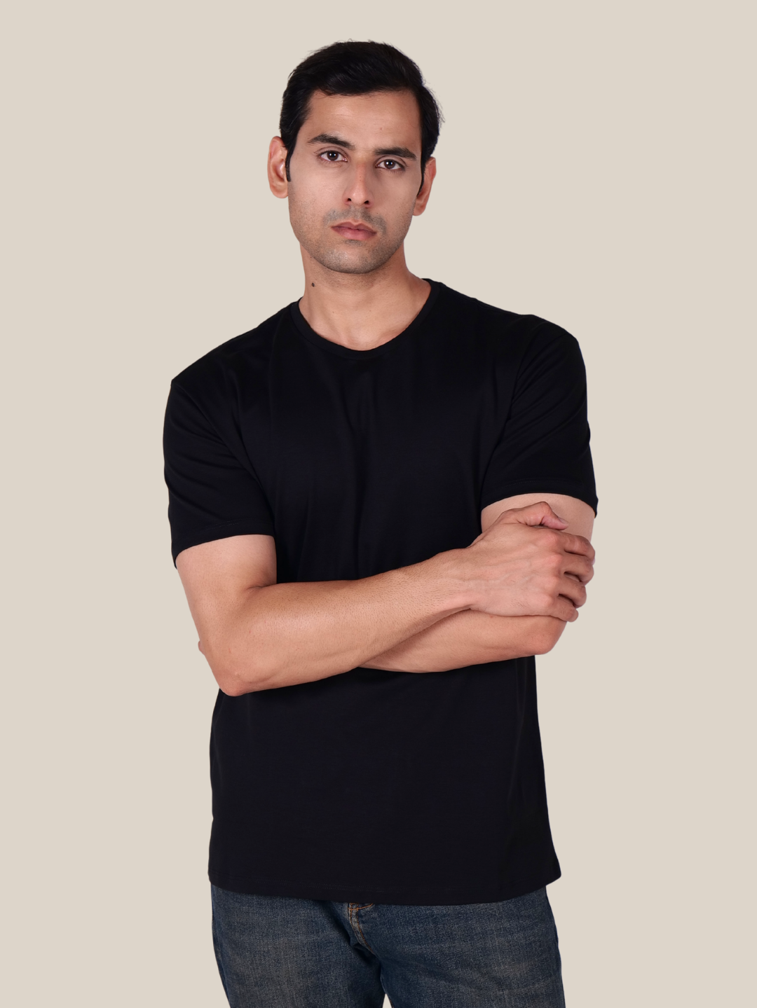 Premium Pima Crew Neck T-shirt – Black