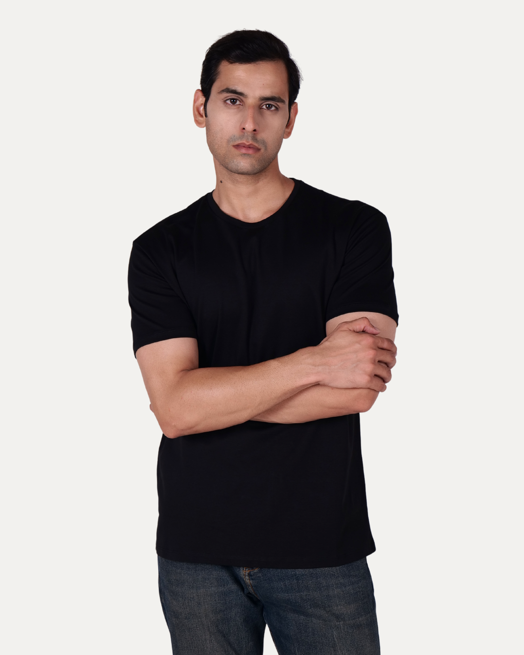 Premium Pima Crew Neck T-shirt – Black