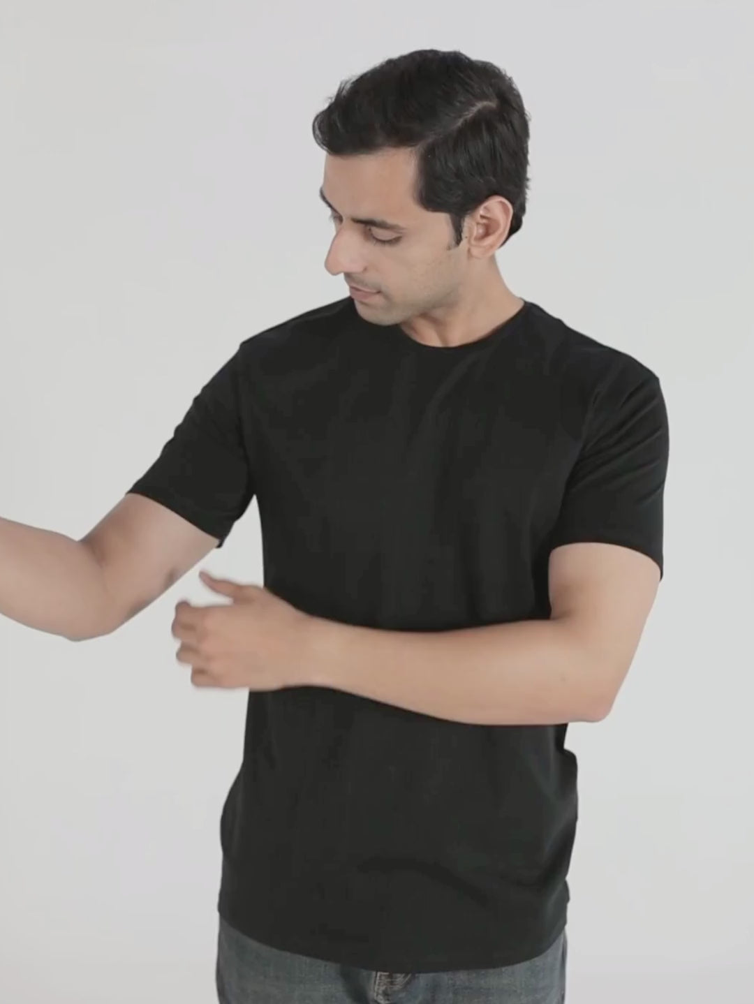 Premium Pima Crew Neck T-shirt – Black